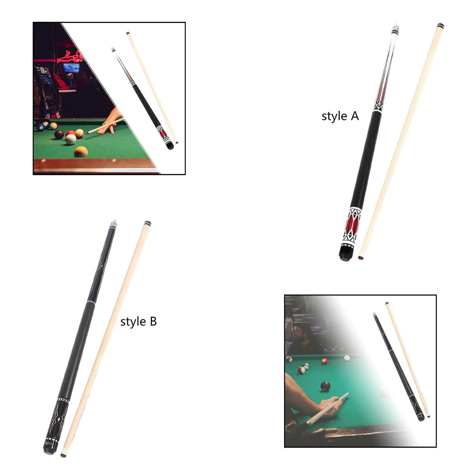 Billiard Pool Cue Stick 57inch Stylish Middle Eight Billiard Stick Men Women
