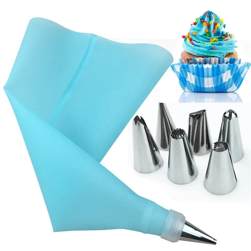 presa per sacchetto riutilizzabile Torta di dolciumi Manicotto per pasticceria per la decorazione Strumenti in silicone Accessori per attrezzature Ugelli Cottura della crema