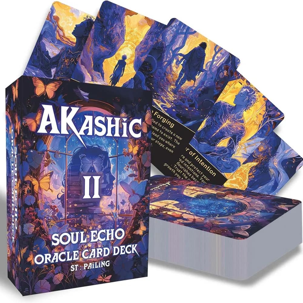 Akashic Soul Journey Carte IITarot Seconda edizione, 78 carte per la crescita spirituale e la guarigione interna, principianti e pratici