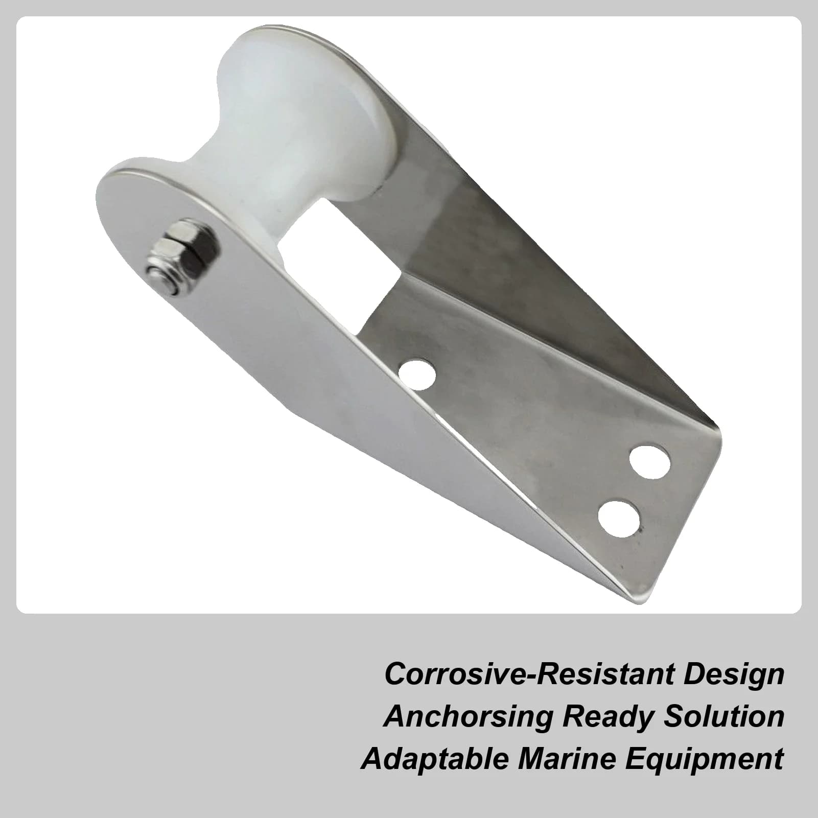 Staffa per rulli per ancoraggi per barche Ancoraggi per prua per yacht resistenti Accessori di ricambio per hardware di lancio per rulli per kayak canoe