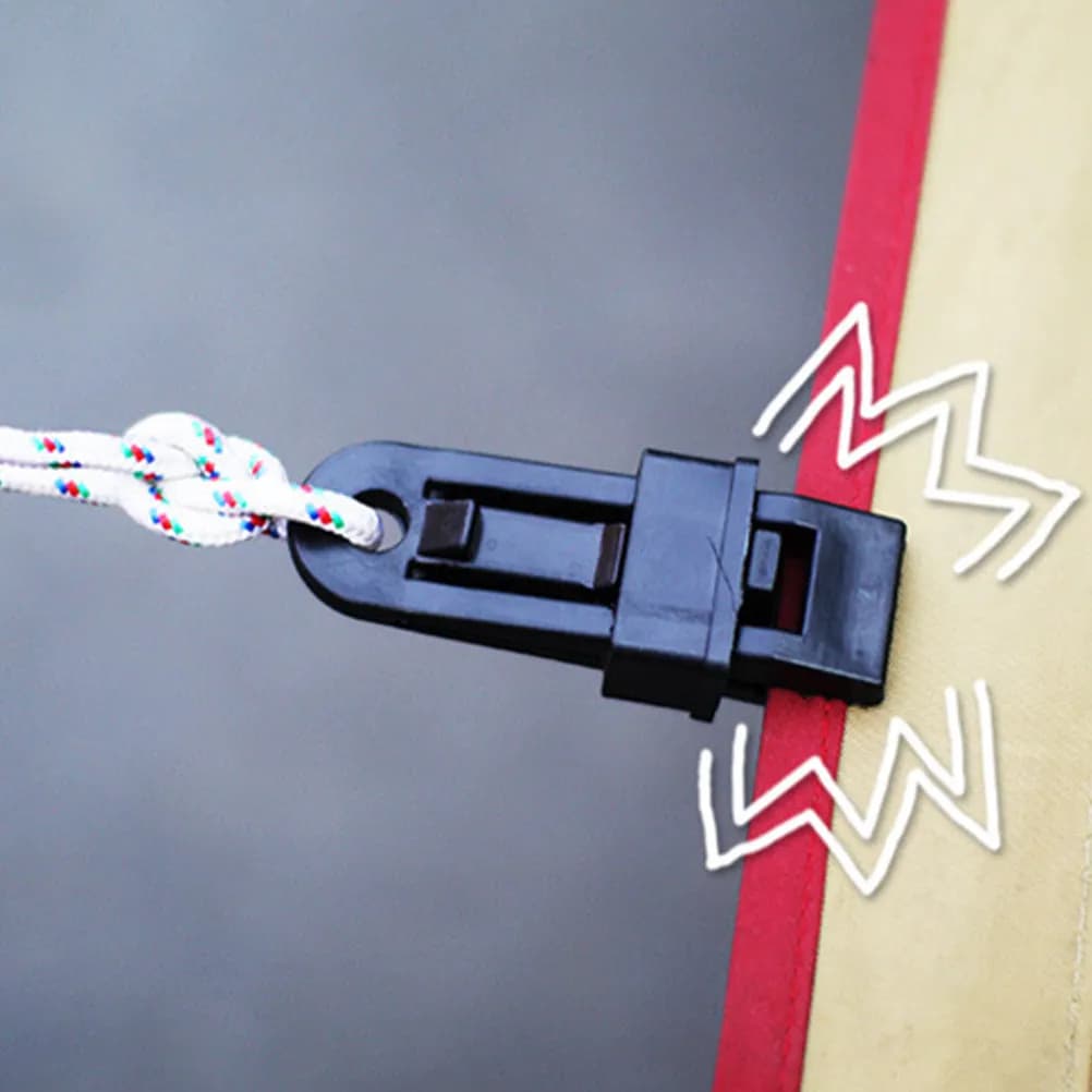 24Pcs Professional Tent Clip Windproof Fixing Clamp for Sunshades Sleeping Bags Strong Winds Resistance