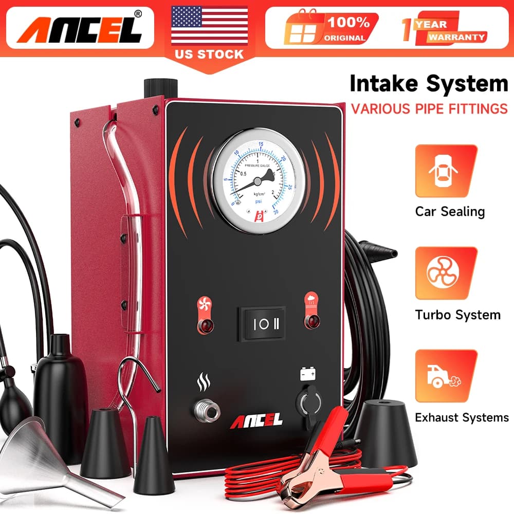 ANCEL S200 per Auto Moto EVAP Rilevatore di Perdite di Fumo Macchina di Fumo Strumento Diagnostico Tester di Vuoto Localizzatore di Perdite di Tubo Carburante Olio
