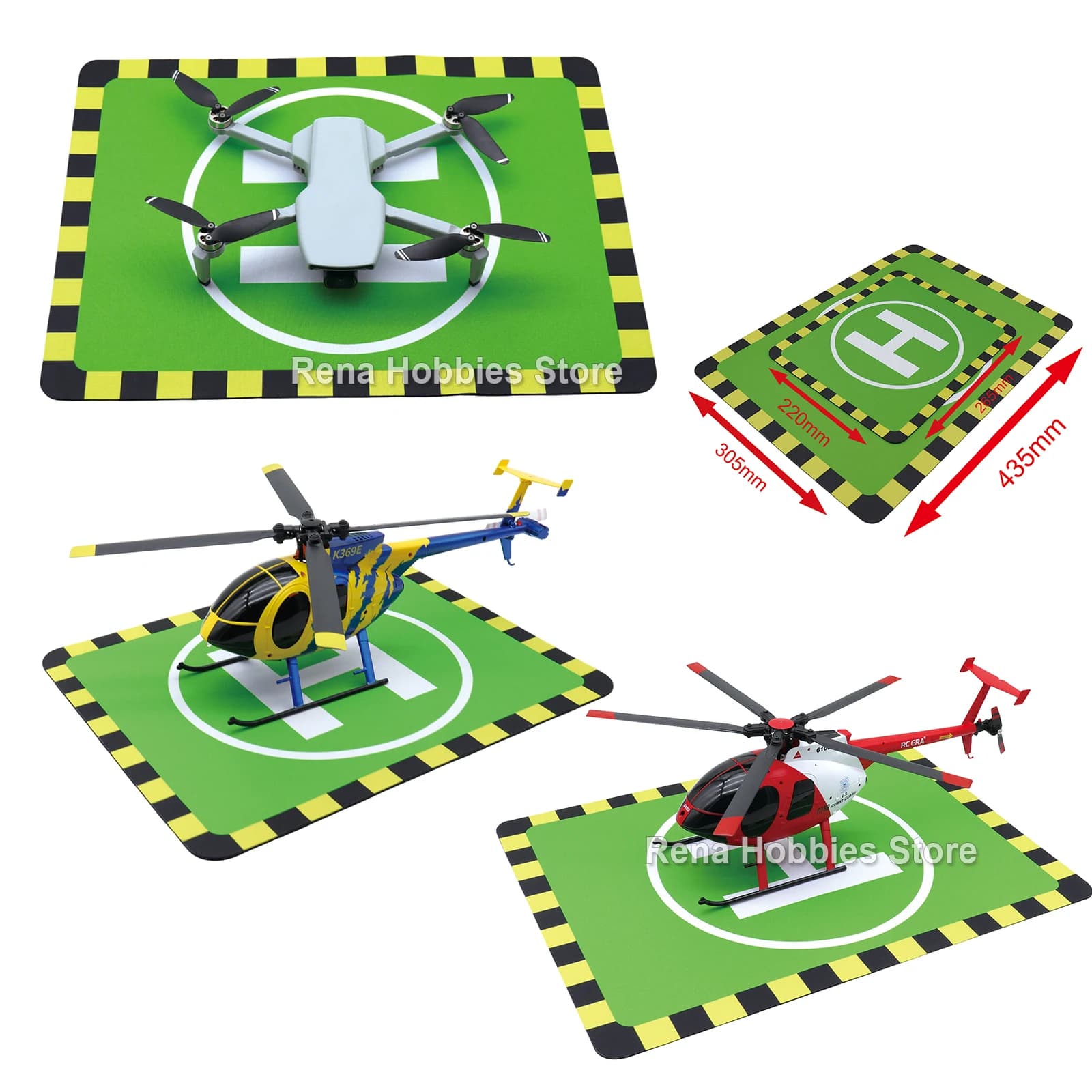 Take-off and landing platforms in 2 sizes for Helicopters RC ERA C184 C032 C138 C189 YUXIANG RC F09S F11S F119S and Droni DJI Quadcopter