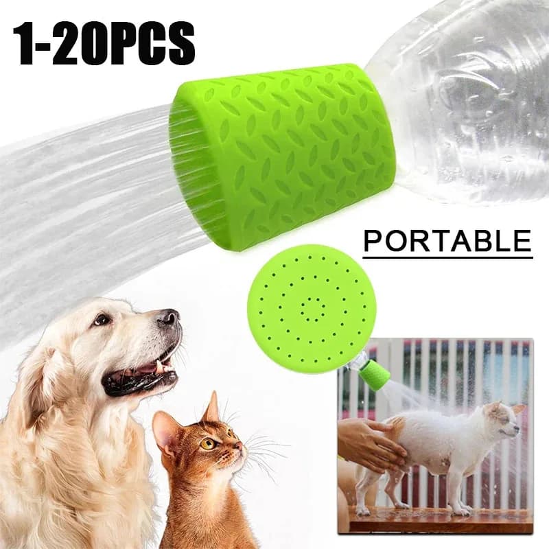 1-20 Pezzi Spruzzatore Portatile per la Pulizia Esterna di Animali Domestici, Ugello Doccia Manuale per Cani e Gatti, Ideale per Giardino, Viaggi, Campeggio e Strumenti per la Toelettatura