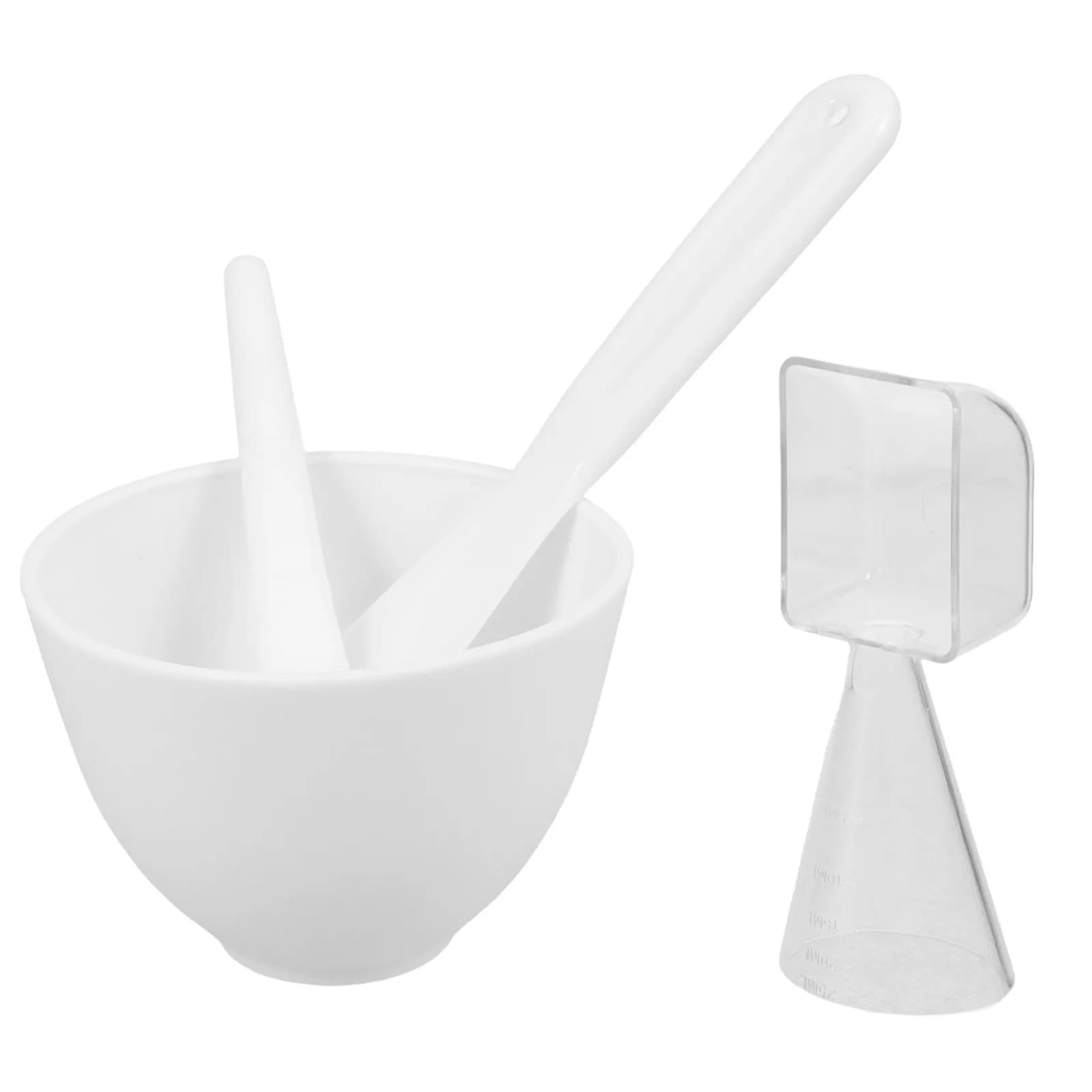 Set di 1 ciotola per miscelare maschere in silicone, strumento per la miscelazione di maschere facciali fai-da-te con applicatore a cucchiaio per la cura del viso e dei capelli
