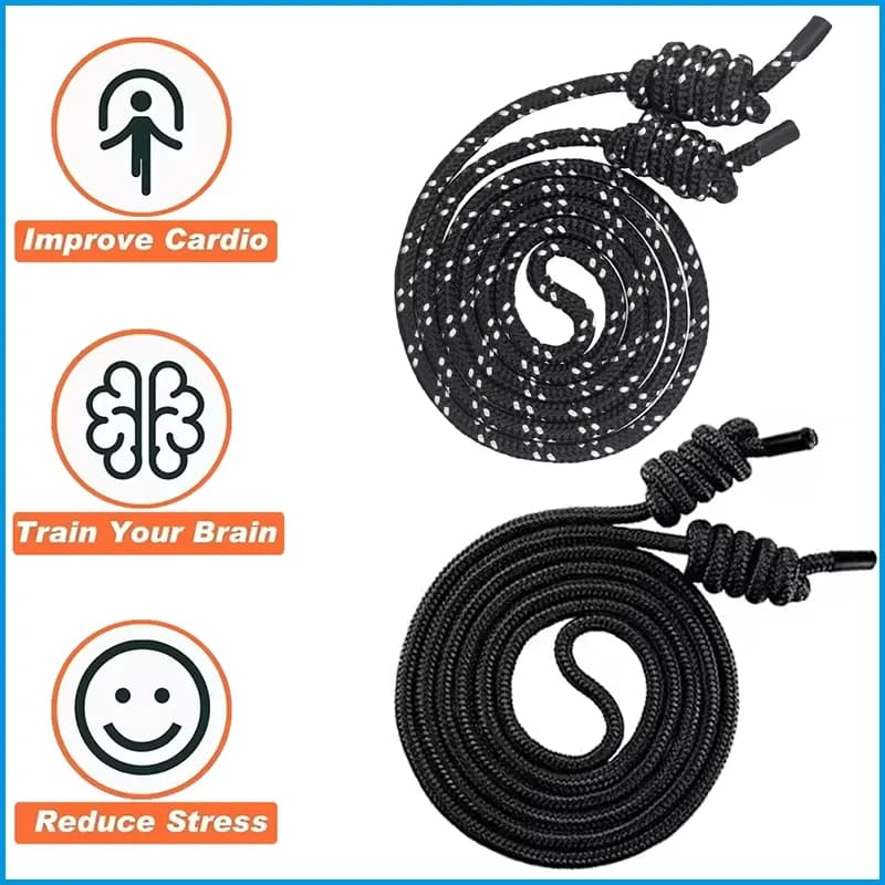 Flow Exercise Rope Skipping Fitness Flow Double Braid Workout Rope Adjustable Length Jump Ropes For Men Women Home Gym Workout
