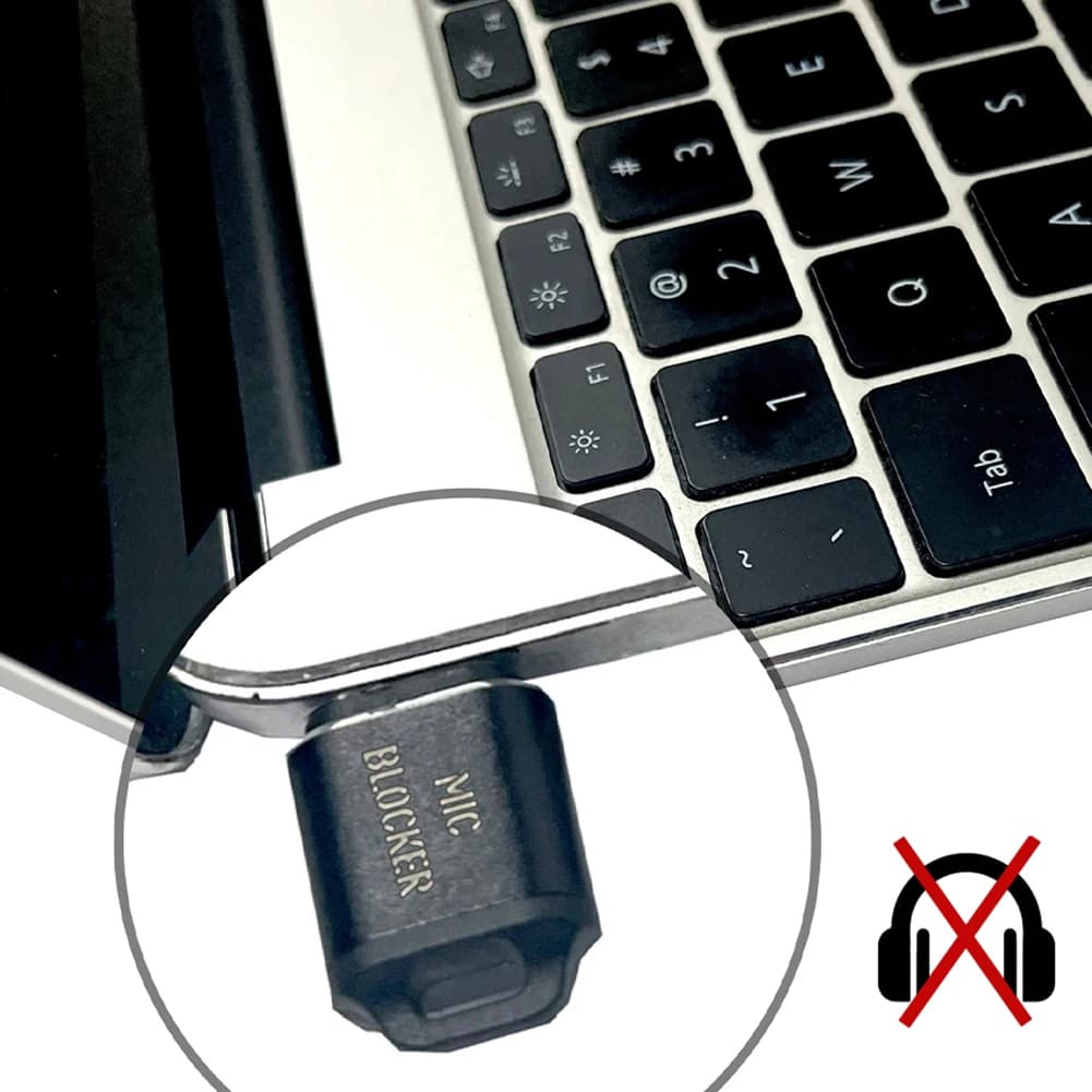 Bloccanti per Microfono USB C, Protezione Privacy Compatta, Dispositivo di Sicurezza Multifunzione per Microfoni di Laptop, Smartphone e Tablet