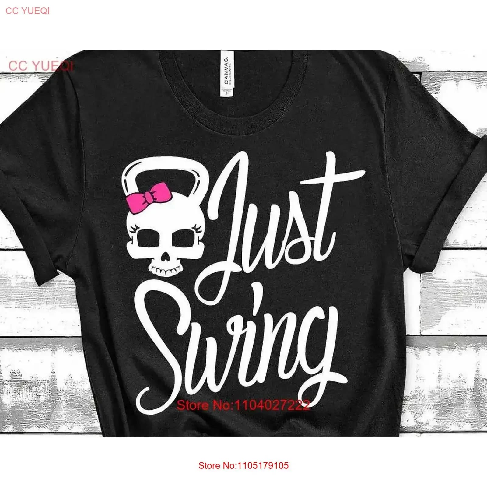 Women's Just Swing Kettlebell Ladies Squat Gym Inspiration Fitness Motivational Women Strong Out Casual