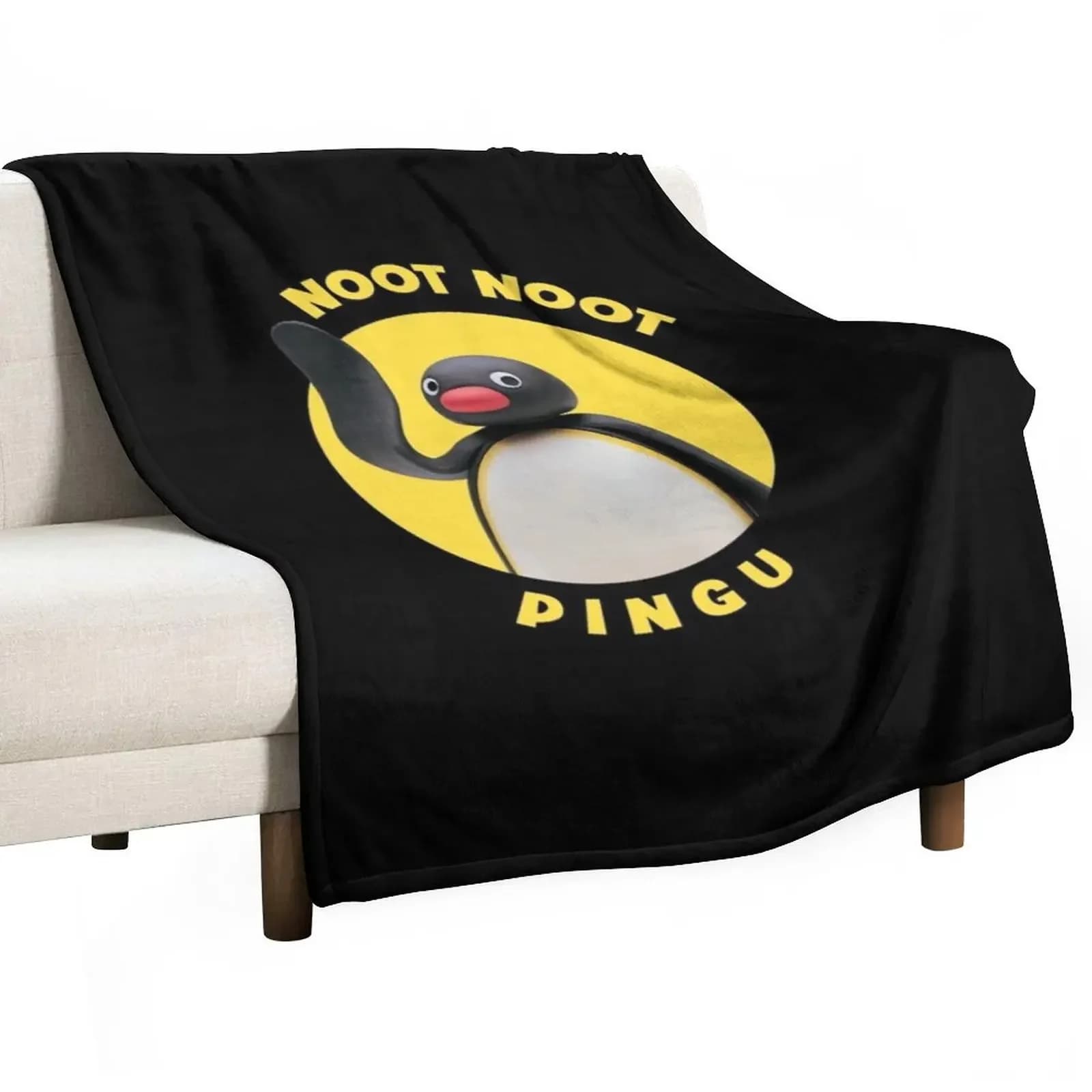 Noot Pingu Throw Blanket Bed Fashionable Blanket fluffy blanket