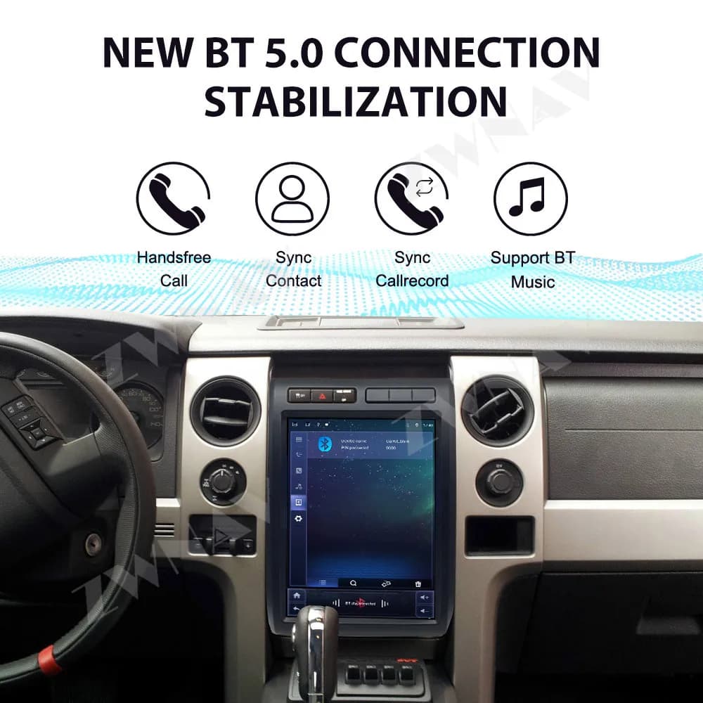 12.1" HD Touch Screen For Ford F150 2009-2012 Android 14 GPS Navigation WIFI 4G BT5.0 Carplay Car Multimedia Player Head Unit