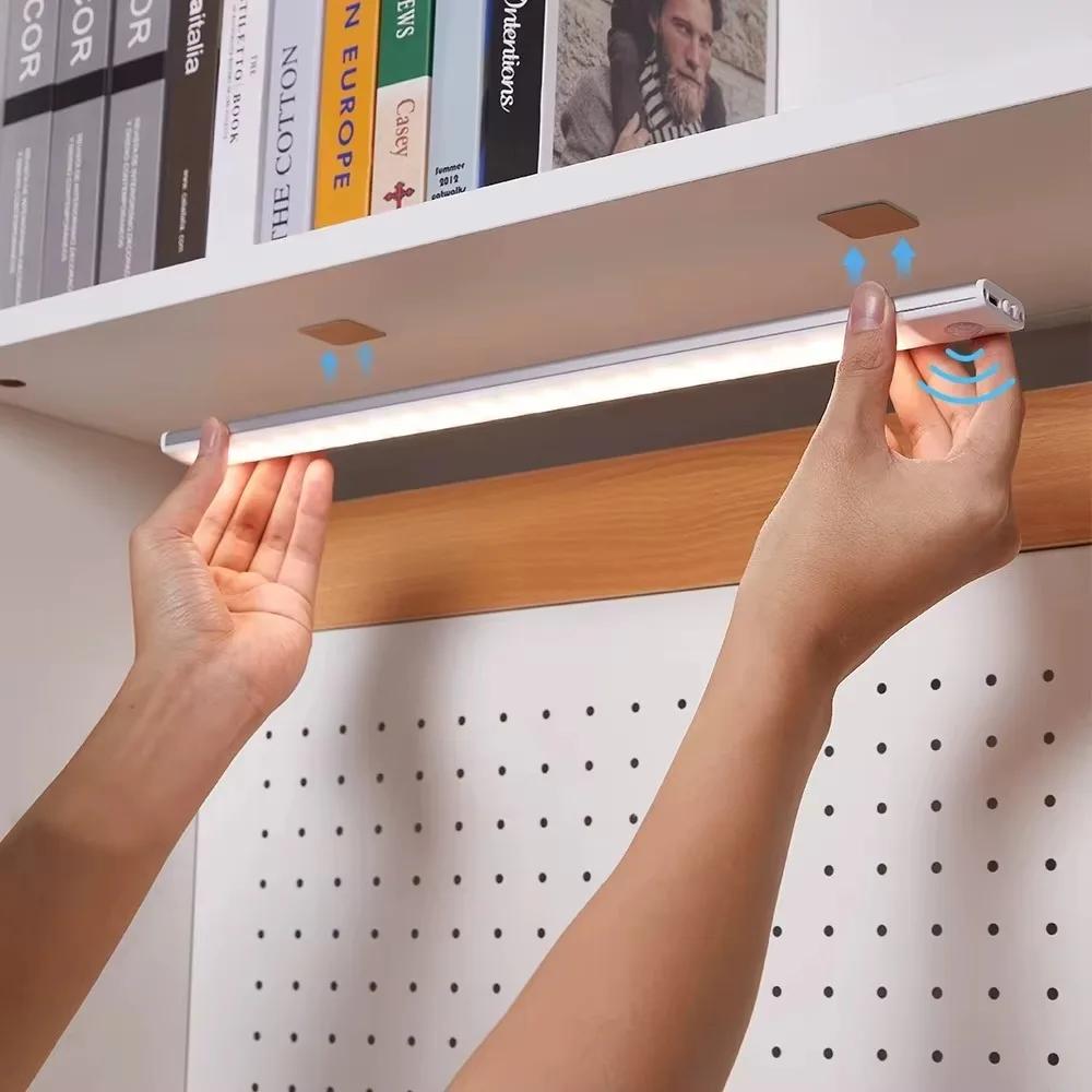 Cabinet Lights Motion Sensor Led Wireless USB Under Night Light Ultra Thin For Kitchen Enclosure Interior Lighting