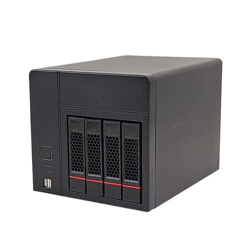 Tooless Screwless Hard Drive Enclosure 4 HDD Bays Nas Storage Server Case