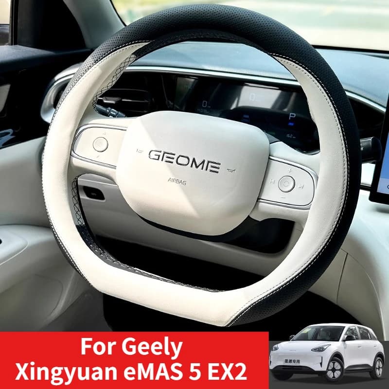 Per Geely Xingyuan eMAS 5 EX2 24-26 Coprivolante per auto in pelle Traspirante antiscivolo Coprivolante di protezione