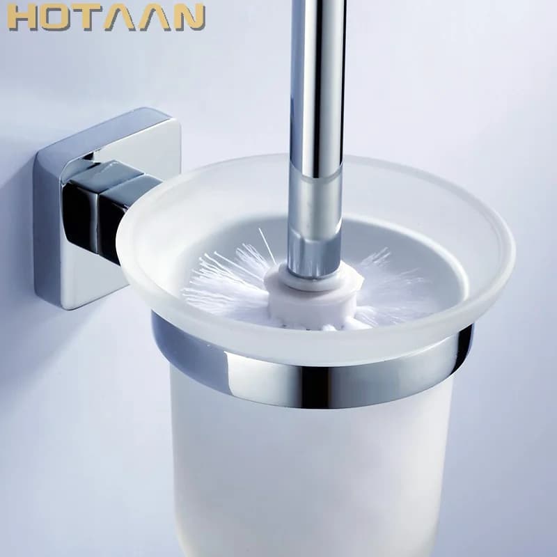 . Porta scopino per WC, base di costruzione in acciaio inossidabile, accessori per il bagno YT-10712