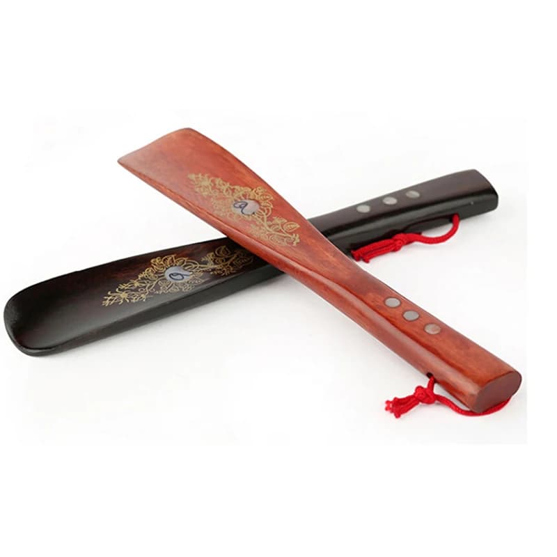 22cm manico durevole calzascarpe calzascarpe in legno accessori per scarpe calzascarpe aiuto bastone strumento di rimozione colore casuale