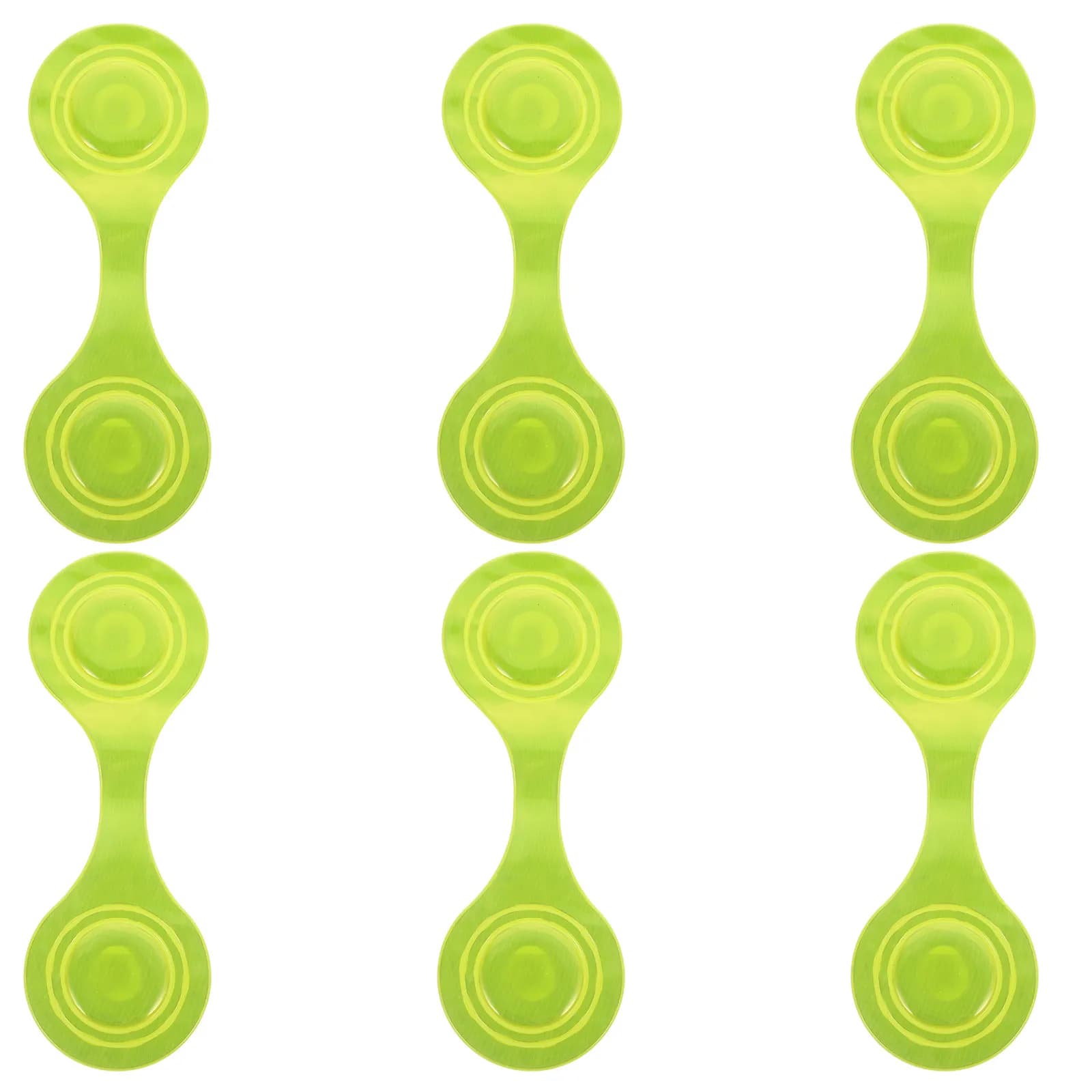 6 Pezzi Clip Magnetiche Riflettenti Rosse in PVC Durevole, Accessori di Sicurezza Notturna per Vestiti, Pettorine per Cani, Zaini