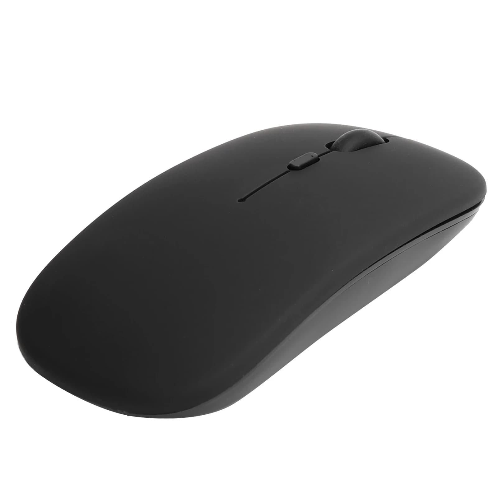 Mouse wireless silenzioso universale Bluetooth 5.0 ricaricabile nero per tablet portatili OS X/Mi/Samsung Mouse muto da viaggio per ufficio