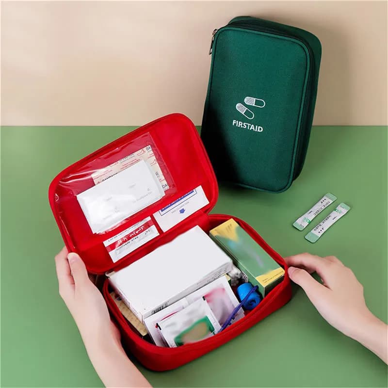 Borsa di stoccaggio medica da viaggio portatile Confezione di medicinali di pronto soccorso di emergenza domestica Kit di salute di sopravvivenza per smistamento di viaggi da campeggio all'aperto