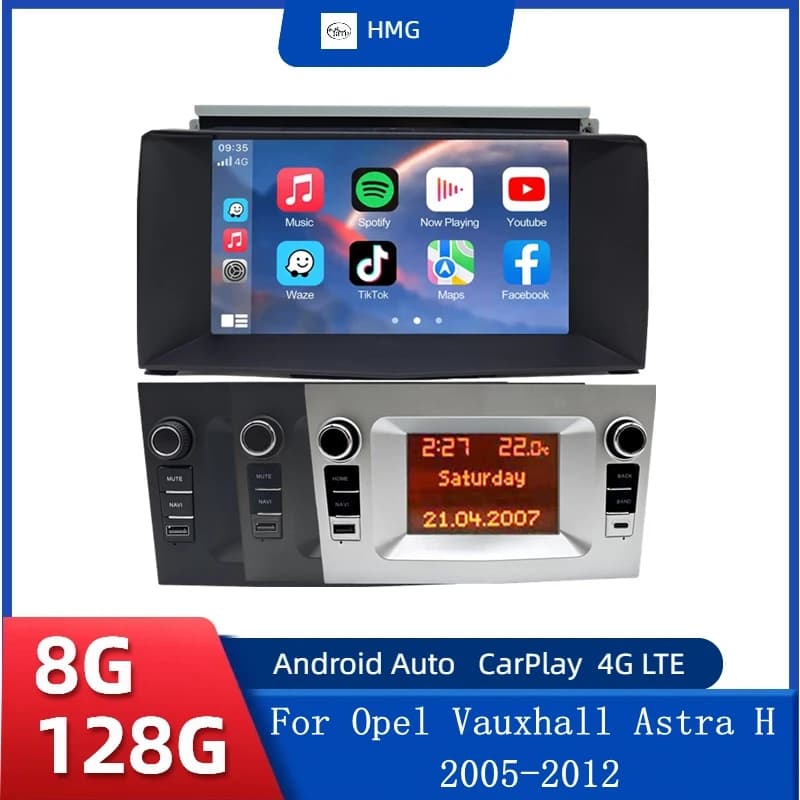 Autoradio Multimediale Per Opel Astra H 2005 2006 2007 2008 2009 2010 2011 2012 Wireless CarPlay Android Auto Autoradio GPS DSP