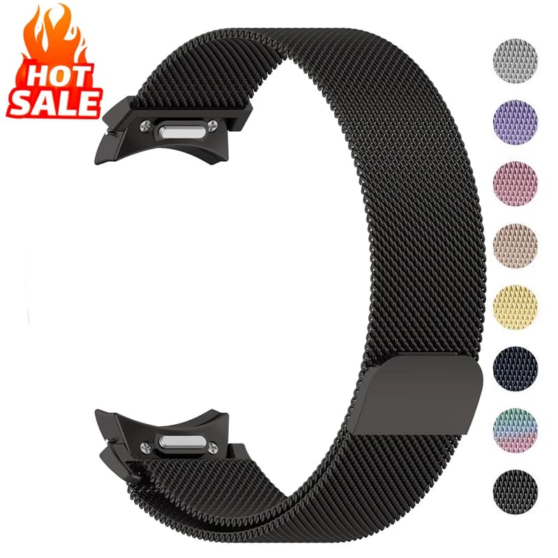 Anello Milanese per Samsung Galaxy Watch 7 6 5 4 40mm 44mm/5 pro 45mm cinturino in metallo bracciale Galaxy Watch6 Classic 43mm 47mm band