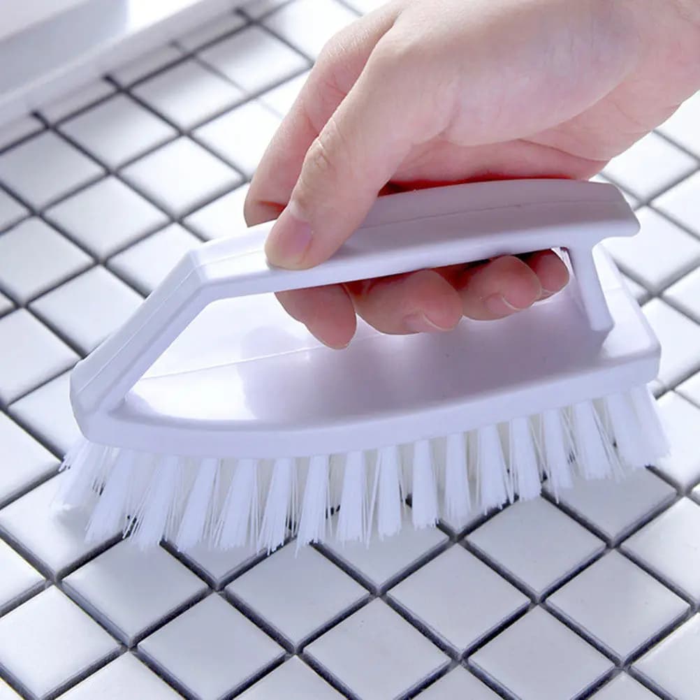 2 spazzole per la pulizia di scarpe e vestiti, spazzola multiuso con manico in plastica resistente, accessorio per il lavaggio di biancheria e piastrelle domestiche