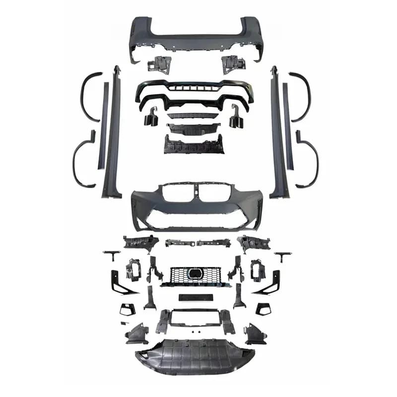 Front Bumper Grille Rear Diffuser Grille for X3 G01 Lci Upgrade to X F97 Lci 2022-2024 Body Kit