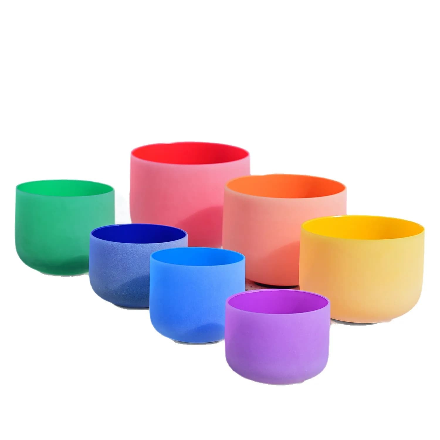 7 Chakra Crystal Singing Bowls Set, 432Hz/440Hz Tuned, Yoga Meditation Sound Healing Stress Relief
