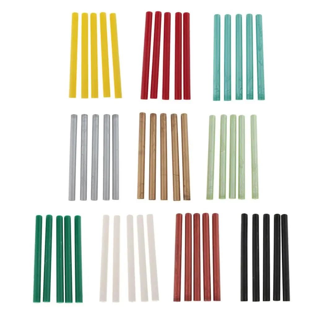 Antique Sealing Wax Sticks Glossy Resin Stamp for Wedding Invitation Wine Gift Packaging Decor