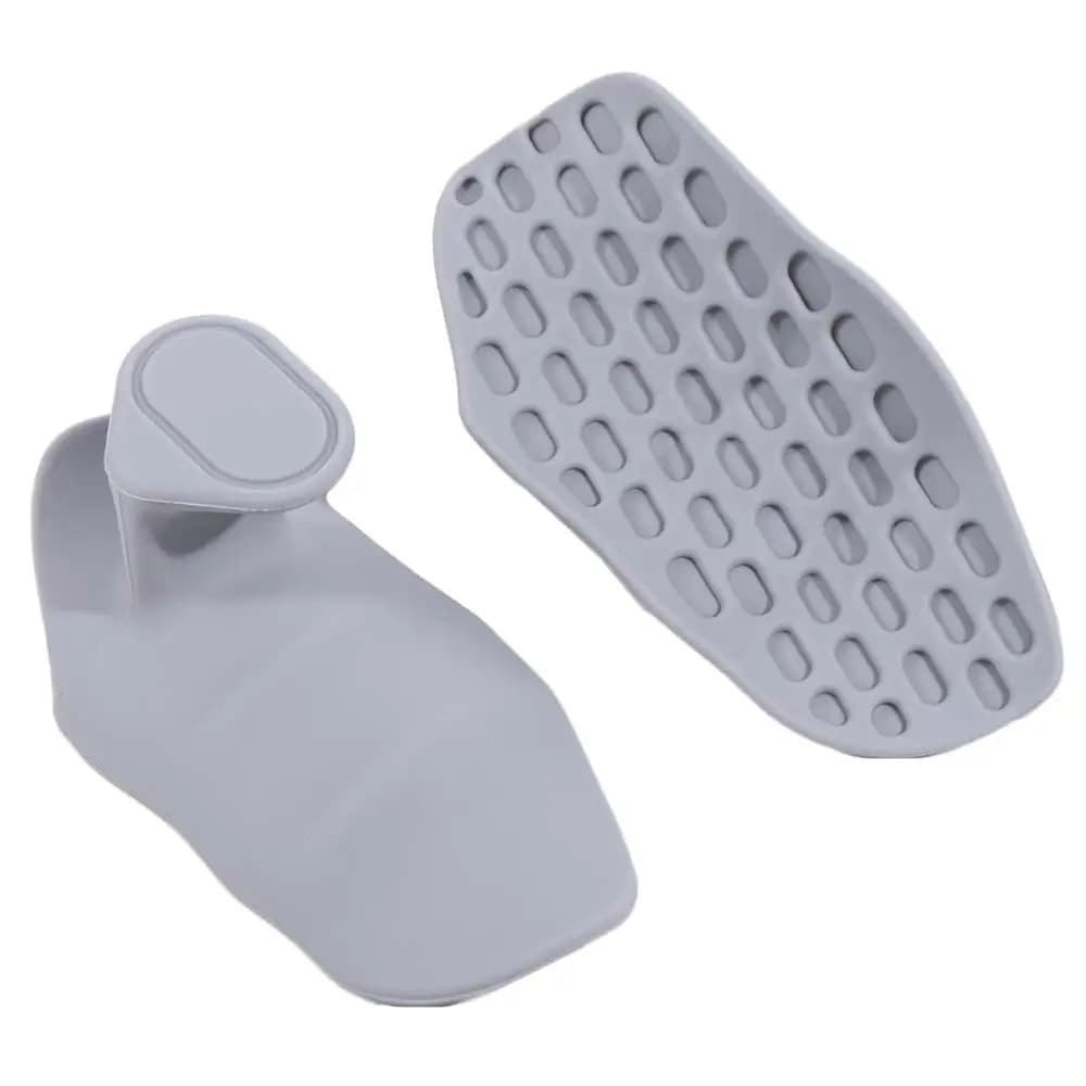 1 paio di impugnature ergonomiche per sollevamento pesi guanti da palestra elastici antiscivolo per allenamento impugnature per palmo in silicone anti-attrito a forma di nido d'ape