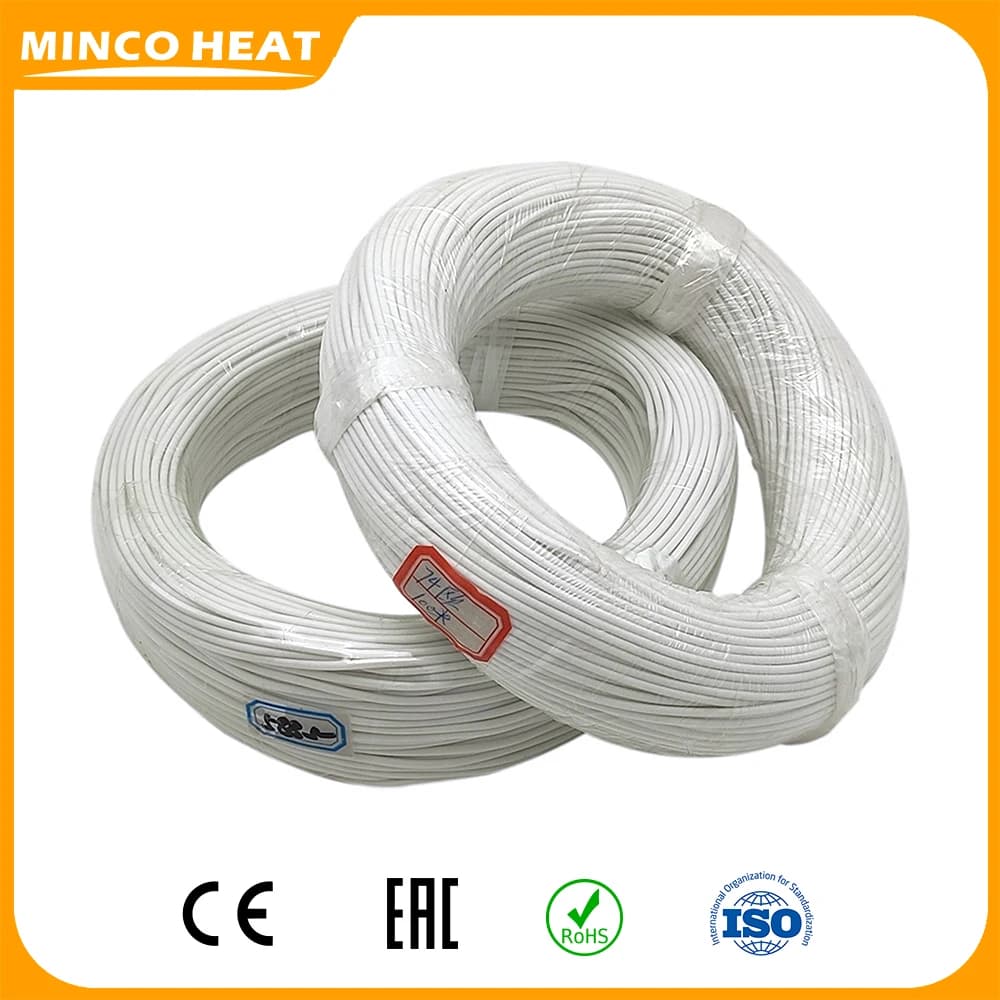 Minco Heat 5V 12V 24V 36V 48V cavi riscaldanti aggiornati in gomma siliconica per il riscaldamento della coperta del seggiolino auto fatto a mano locale