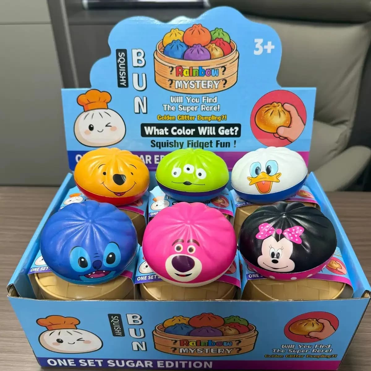 Giocattolo antistress a forma di Baozi, simulatore di Baozi con ritorno lento, modello a forma di borsa a gabbia piccola, blind box.