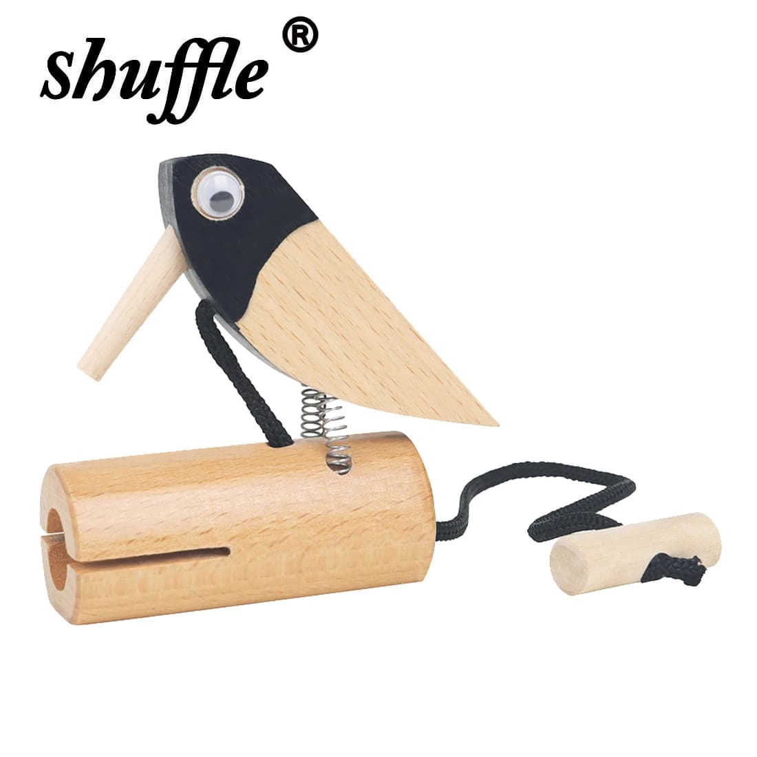 Orff Birdsong Uccelli Cilindro sonoro Educazione della prima infanzia Illuminazione Effetto sonoro Strumento musicale Picchio Bab Giocattoli