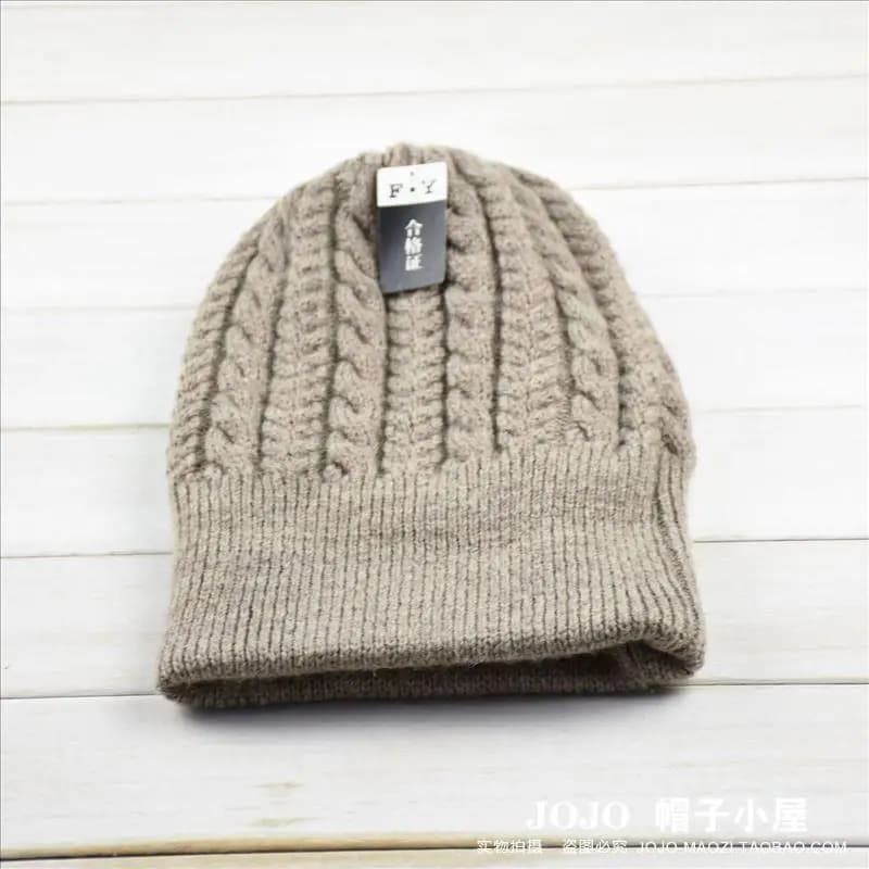 Berretto da uomo in maglia termica spessa - Berretto invernale con teschio in misto lana acrilica ExtremeCold, cappello caldo da uomo maturo con fodera in pile