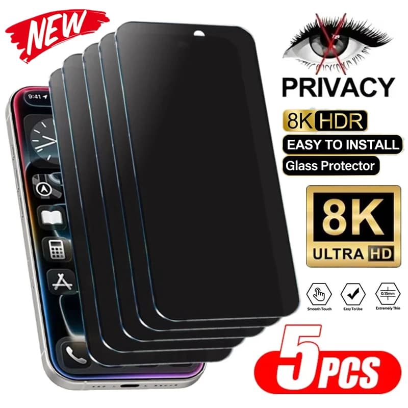 1-5PCS Protezione Schermo Privacy Per Samsung A56 5G A55 A54 A17 A16 A53 A14 A13 A12 A52 A36 A35 A34 A32 A51 Vetro Temperato
