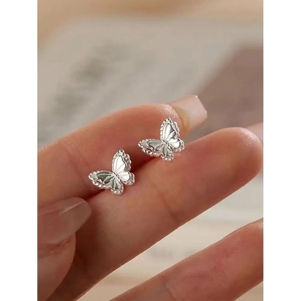 Cute Butterfly Shape Earrings, Suitable For Teenage Girls Daily Wear