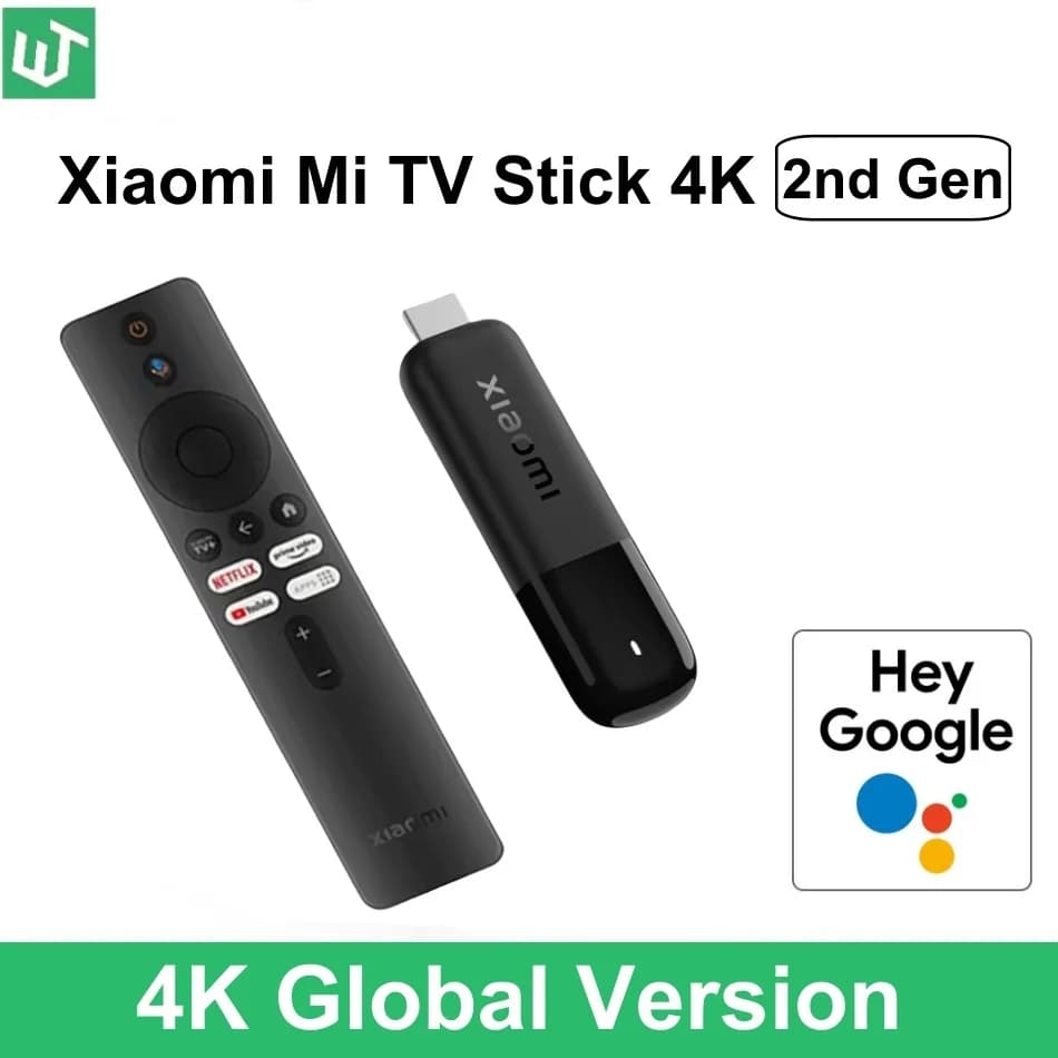Xiaomi TV Stick 4K 2a generazione 2025 Versione globale Bluetooth 5.2 Google TV Smart HDR 2 GB RAM 8 GB ROM Mini TV Dongle Streaming Media