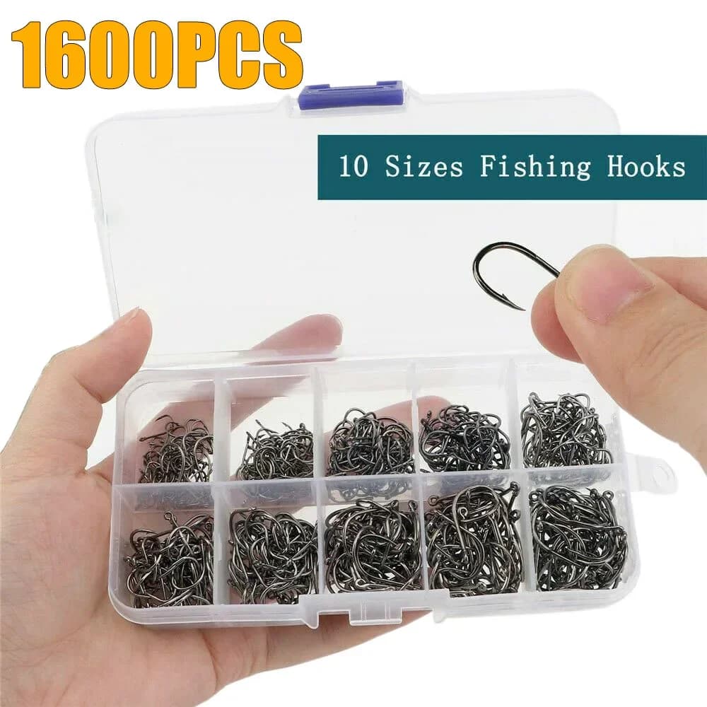 Carbon Steel Fishing Love Circular Fishing Silver Strong and Sharp 3 # -12 # Jig Pushed Fishing Portable bait Equipment 50-1600 pieces/box
