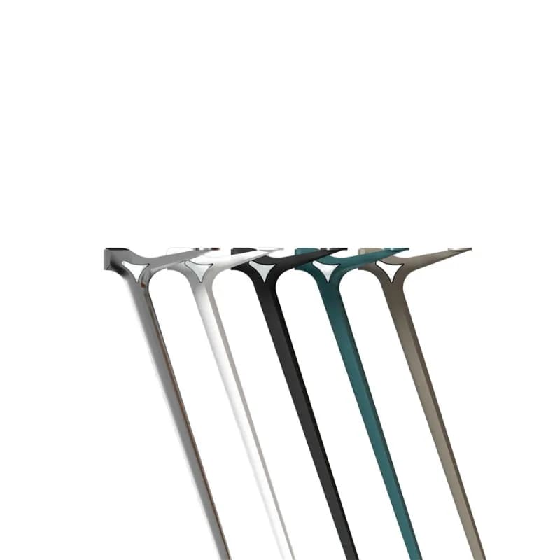 Gambe da tavolo in metallo di alluminio dal design moderno di vendita calda in fabbrica per la struttura di mobili da bar e per l'home office