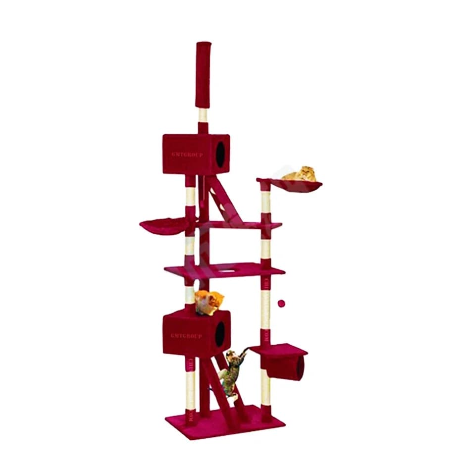 Custom Eco-friendly Durable Sisal MDF Large Corner Cat Tree Tower for Indoor Outdoor Large Cats Climbing