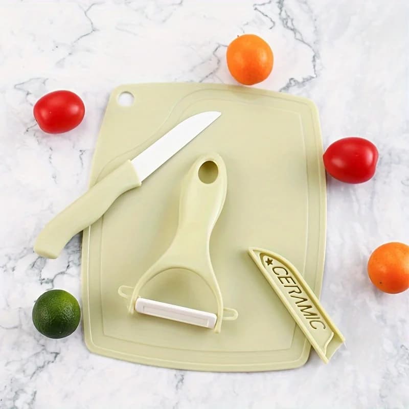 3 pieces in three pieces multifunctional kitchen knife for melon and fruit set of ceramic fruit knives T peeled cutter for vegetables