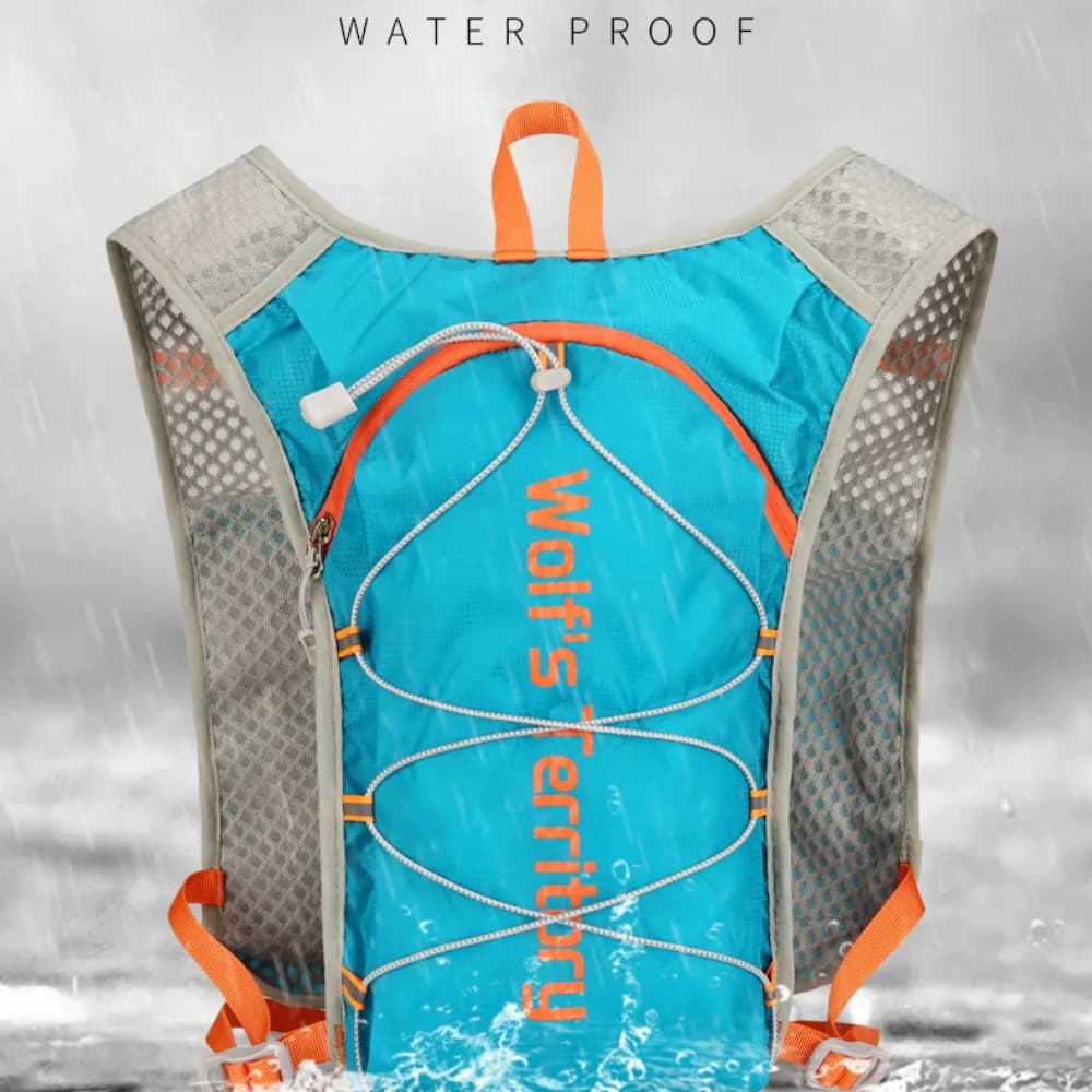 Waterproof Reflective Race Vest, Adjustable Multifunctional Bag for Hydrating, Comfortable and Breathable