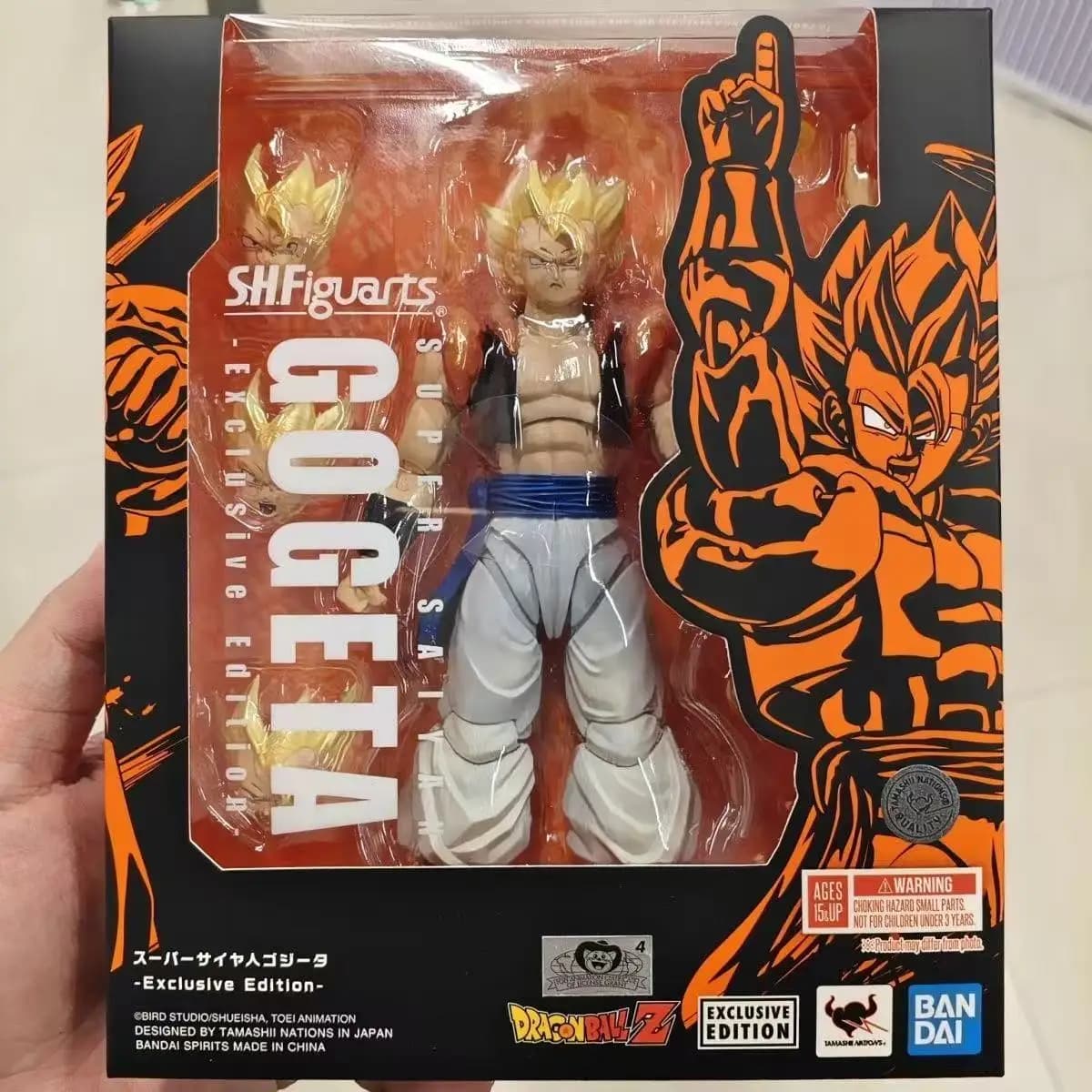 Disponibile BANDAI Original BOX S.H.Figuarts Super Saiyan Gogeta - Edizione Esclusiva SHF Action Figure Modello Giocattolo Regalo per Bambini