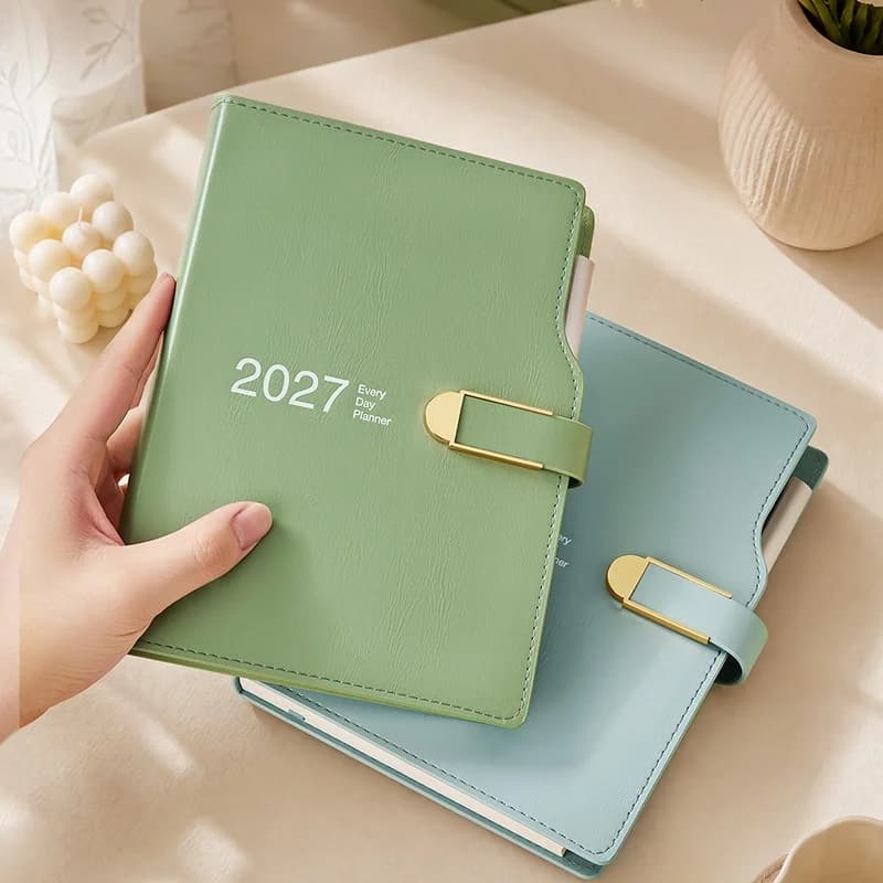 Planner 2027 Agenda Diary A5 A6 Notebook Organizer Daily Journal Calendar Note Book Bullet Notepad Office Stationery Sketchbook