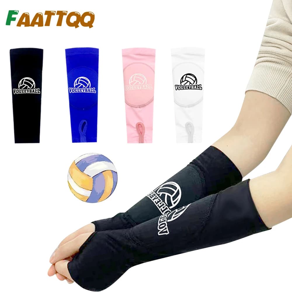 1 pair of handles for volleyball arm for for forearm with Pad protection and thumb hole for children/adults protect the sting of arms