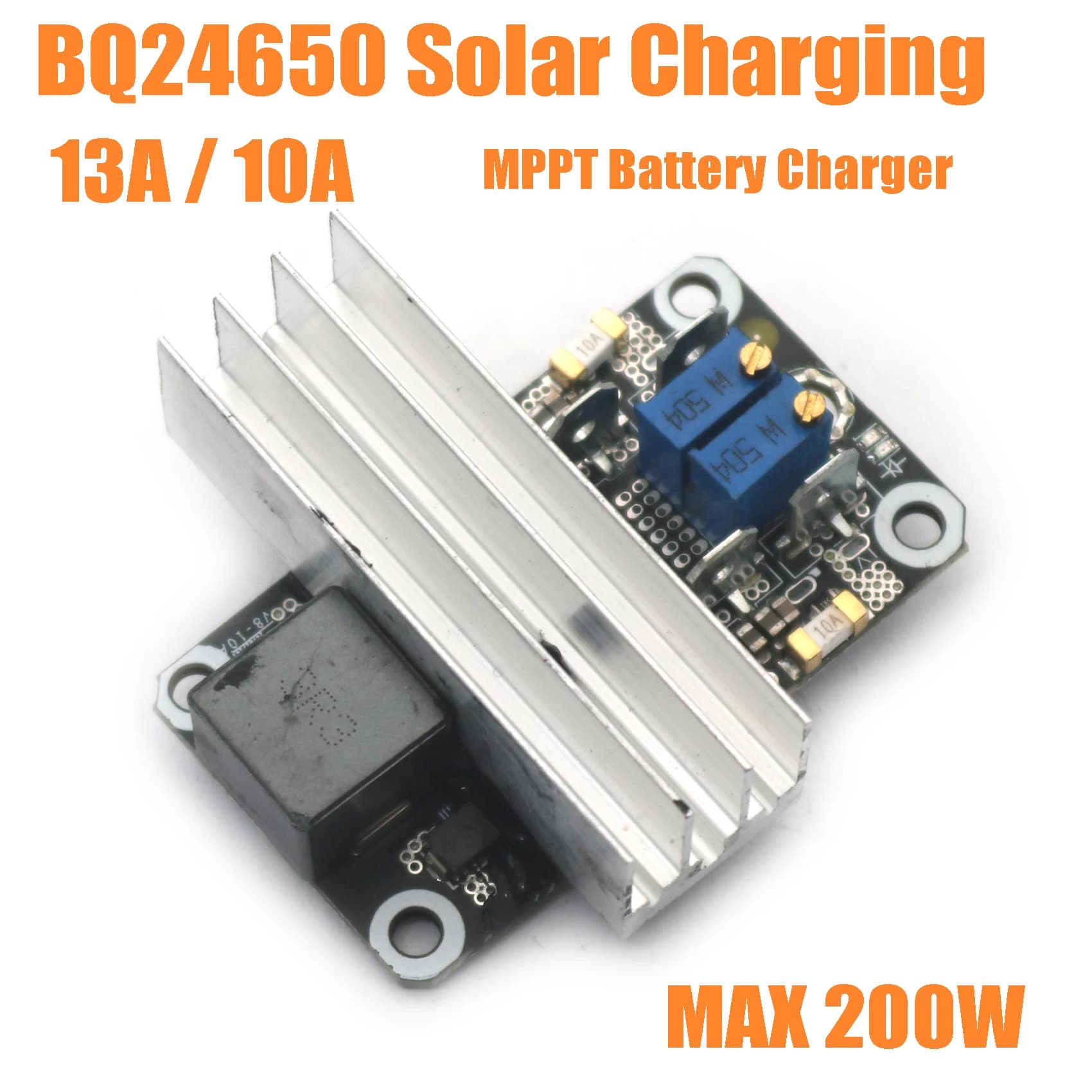 200W 13A 10A BQ24650 MPPT Regolatore di carica solare POWER USP DC 12V 24V Piombo-acido 3S 4S LiIon LifePo4 Caricabatteria al litio