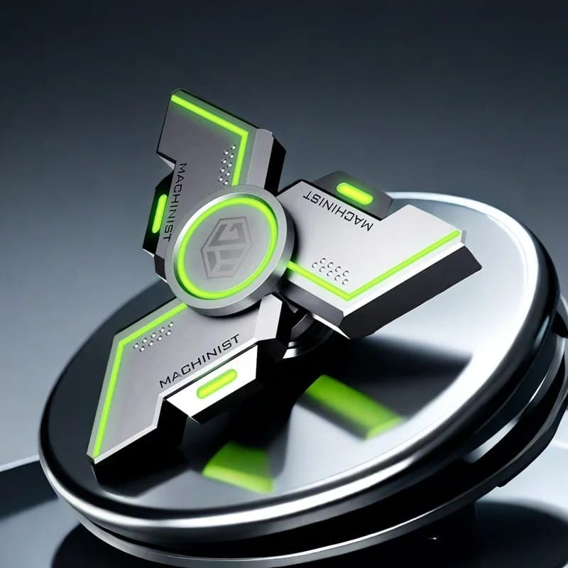 Fidget Spinner antistress in metallo luminoso, giocattolo di messa a fuoco ADHD per alleviare l'ansia, spinner a mano durevole per alleviare l'ennui e lo stress per adulti