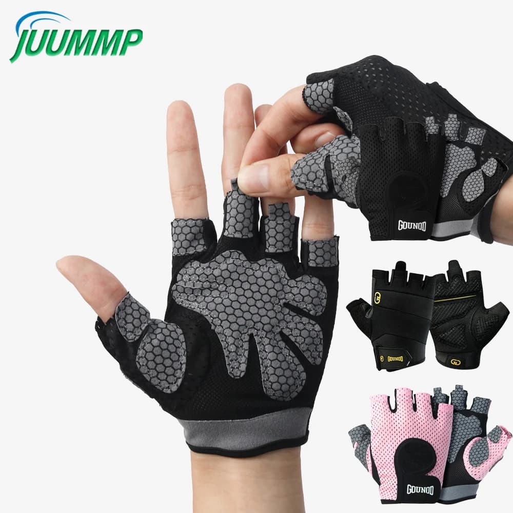 1 pair of training gloves for men and women, weight lifting gloves with anti-slip padded palm for gym, fitness, training and cycling