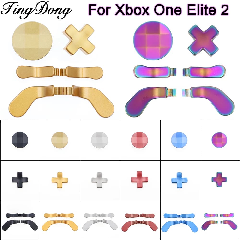 1 pz palette in metallo pulsante posteriore trigger per accessori controller Xbox One Elite 2 parti del gamepad