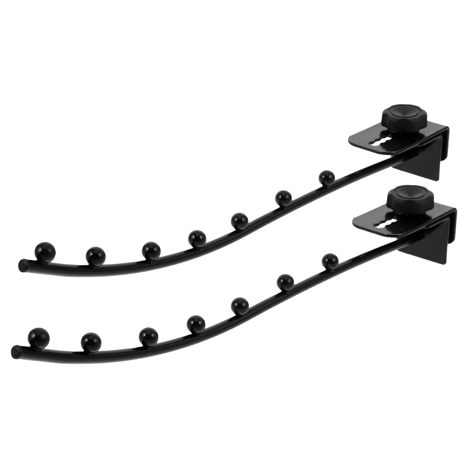 2Pcs Adjustable Anti-Theft Hook Balcony Security Window Clothes Hanger Folding Wall Mounted Drying Rack Stainless Steel