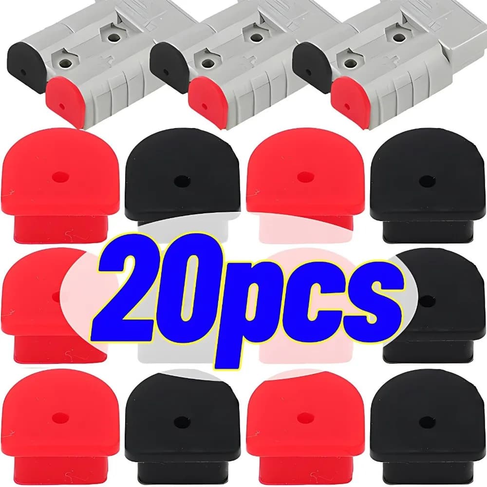 Dust Cover for Power Connector 50A, Waterproof Silicone Hood, Water Resistant for Cable, Sealant for Auto Connectors, Camper, Roulotte, Solar Batteries
